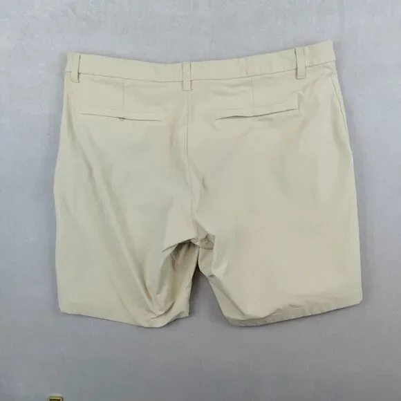 Lululemon Commission Shorts Warpstreme Chino Classic Artifact Sand Mens Size 38 - Picture 5 of 9